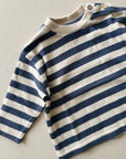 STRIPED JERSEY LS T-SHIRT