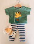 STRIPED RIB LEGGINGS - BABY