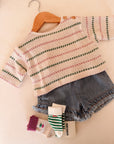 STRIPED JERSEY SWEATER - BABY