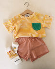 FLEECE SHORTS PEACH - BABY