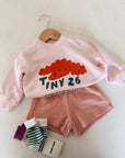 FLEECE SHORTS PEACH - BABY