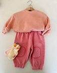 FLEECE SWEATER PEACH - BABY