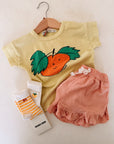 WOVEN SHORTS SOFT PEACH - BABY