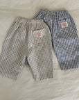 Kids Classic Check Pants Navy - kids