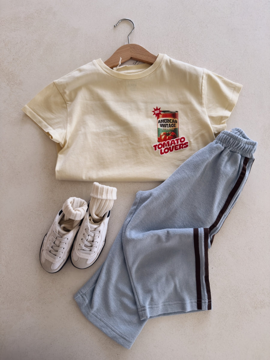 FIZVALLEY T-SHIRT CREME ANGLAISE- KIDS
