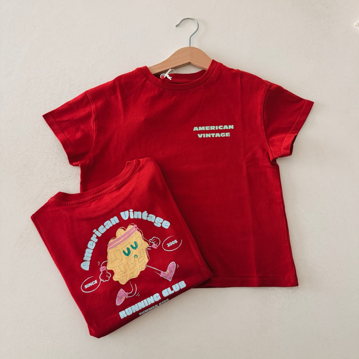 FIZVALLEY T-SHIRT RUBIS VINTAGE - KIDS