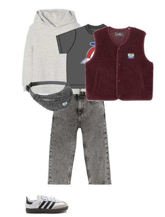 HOKTOWN BORDEAUX MELANGE - KIDS