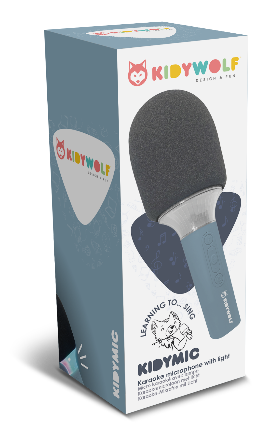 KIDYMIC - Karaoke microfoon Blauw