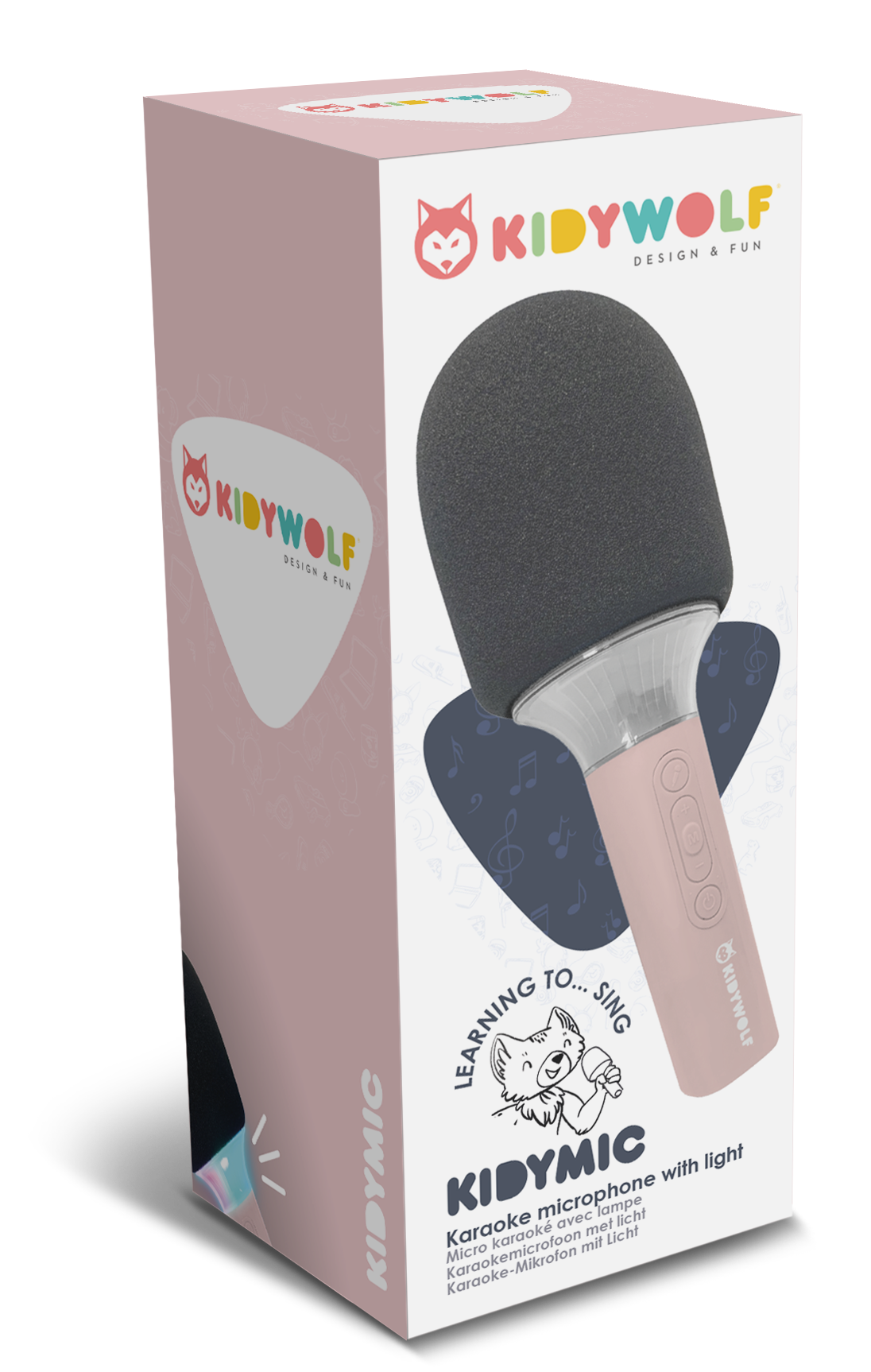 KIDYMIC - Karaoke microfoon Roze