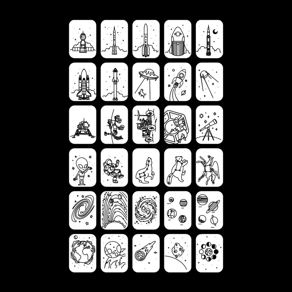 KIDYDRAW-MINI - REFILL - Galaxy en Dinosaurussen