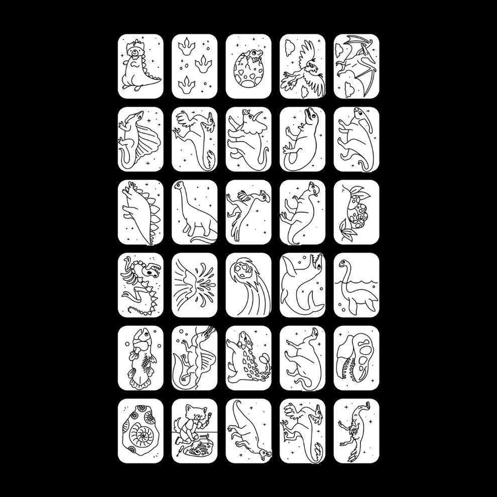 KIDYDRAW-MINI - REFILL - Galaxy en Dinosaurussen