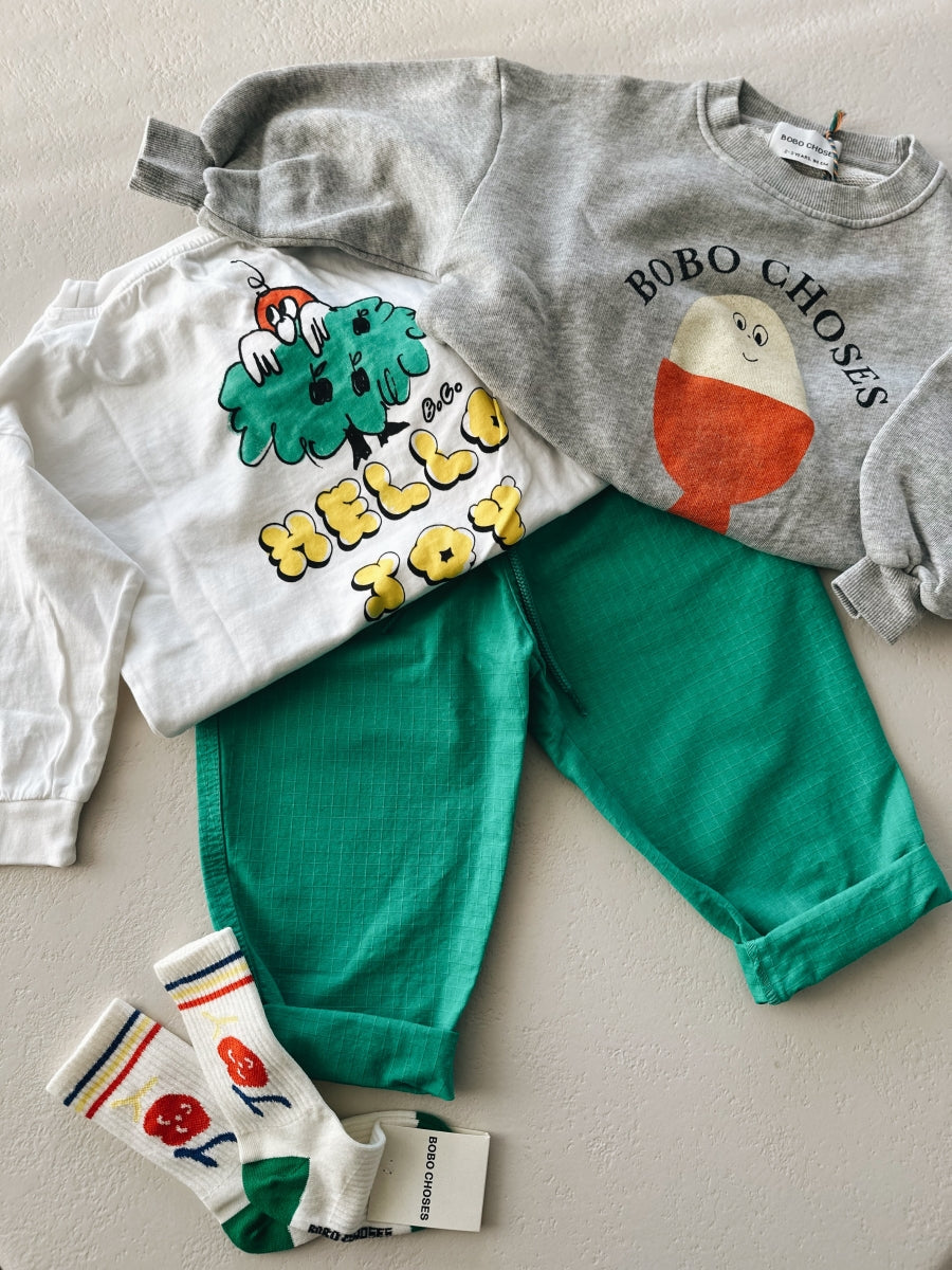 KINDER BROEK RYGYBAY SMARAGD - KIDS