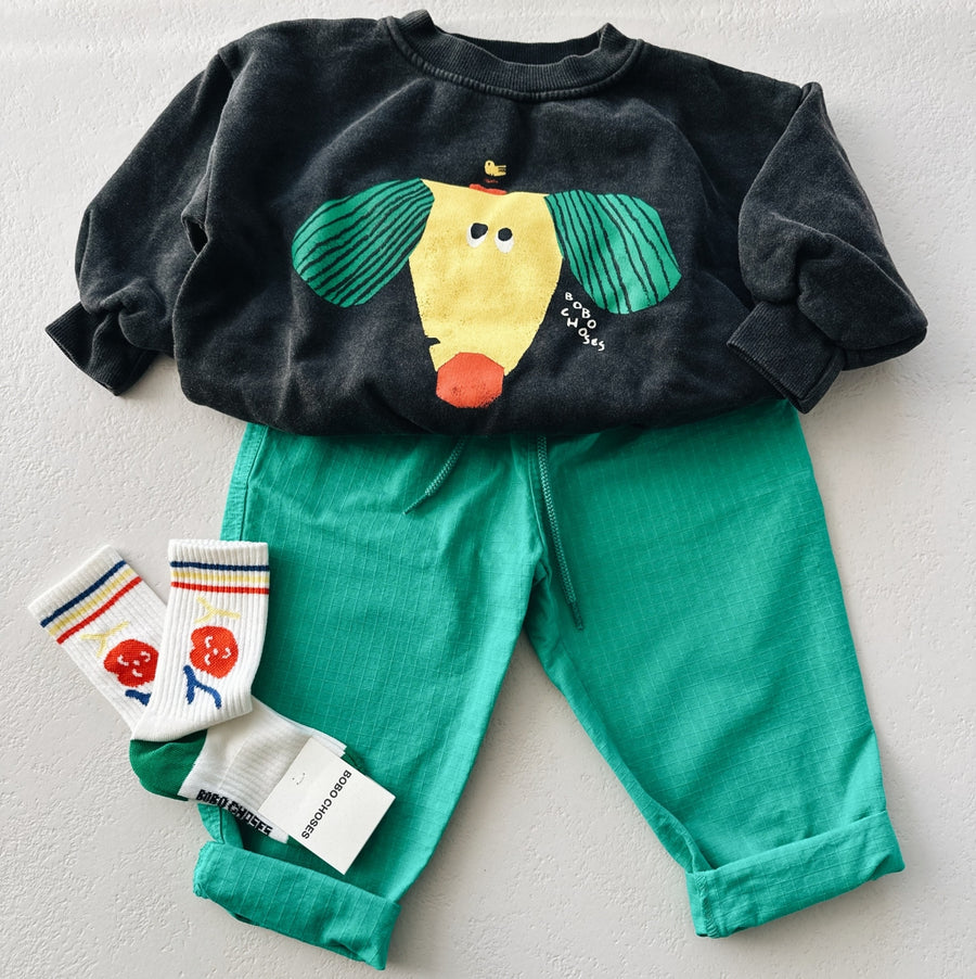 KINDER BROEK RYGYBAY SMARAGD - KIDS