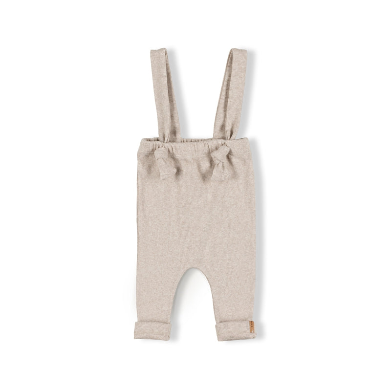 SUSPENDER PANTS - BEIGE