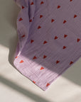 MUSLIN SWADDLE 120x120 - Purple heart