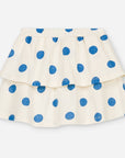 SKIRT LILA BLUE DOTS