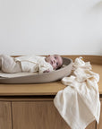 MUSLIN CLOTH 2 PACK - cream lace