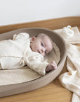 MUSLIN CLOTH 2 PACK - cream lace