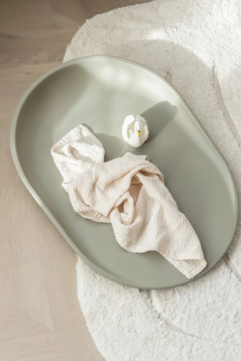 MUSLIN CLOTH 2 PACK - cream lace