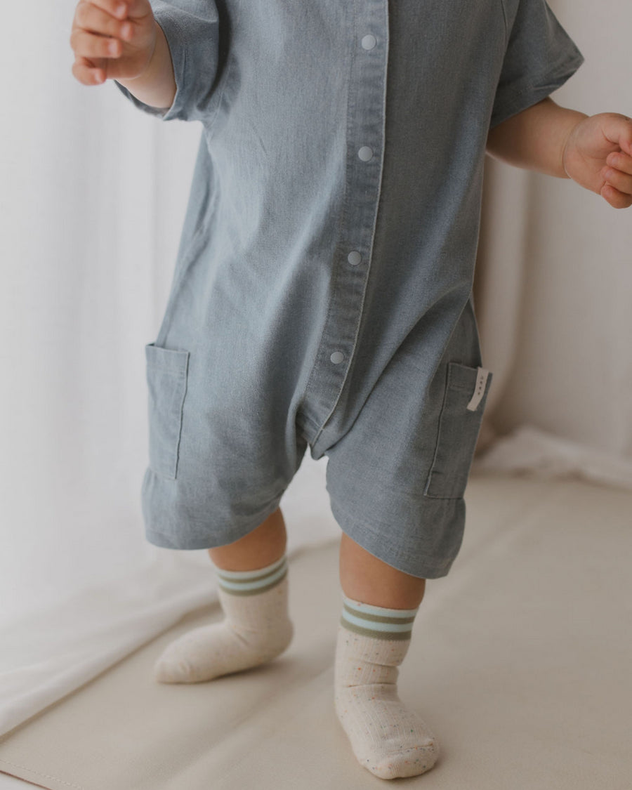 Denim Baby Suit Shorts - 3m up to 2y