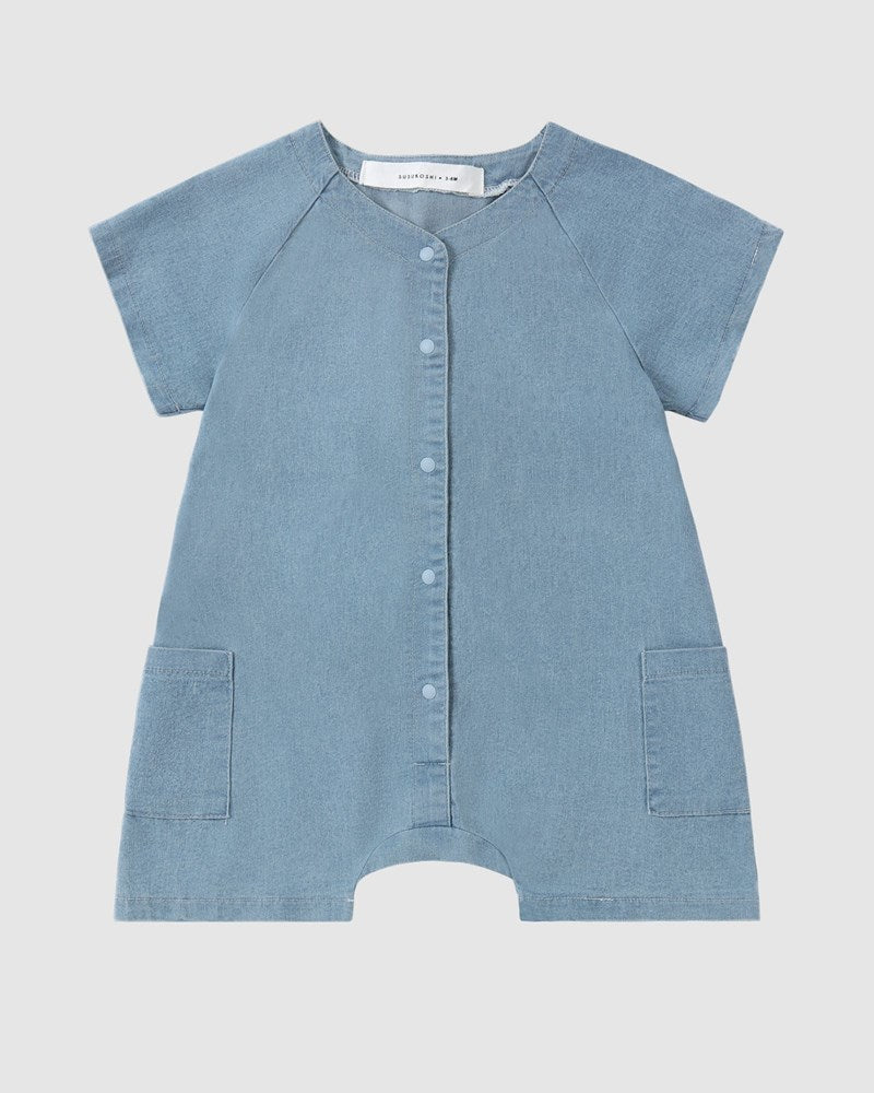 Denim Baby Suit Shorts - 3m up to 2y