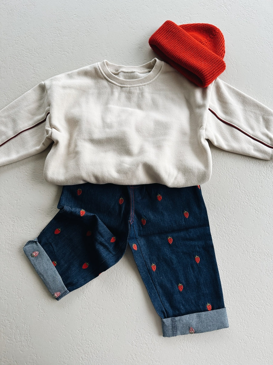 STITCH FLEECE SWEATSHIRT - 9-18m