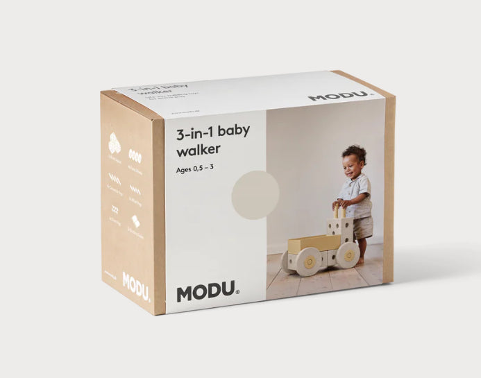 3-IN-1 BABY WALKER - Sand Grey / Honey Yellow