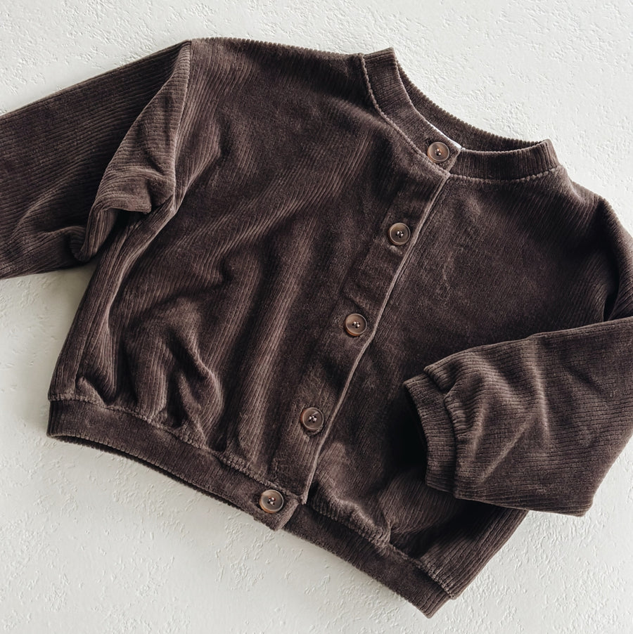 SOFT CORDUROY CARDIGAN - 18m