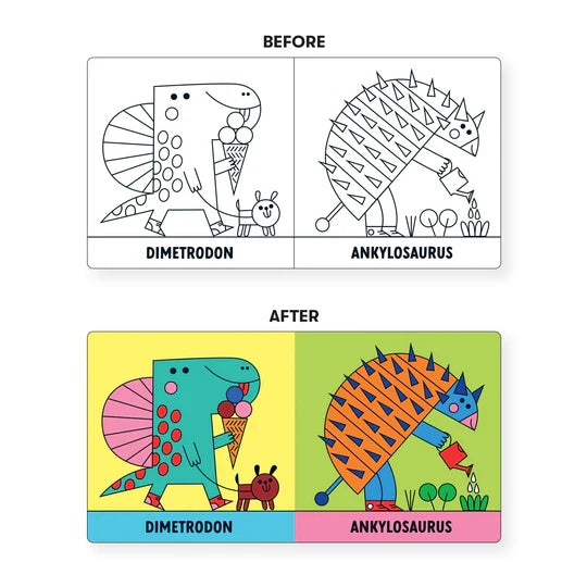 BADBOEK DINO'S - Color Magic