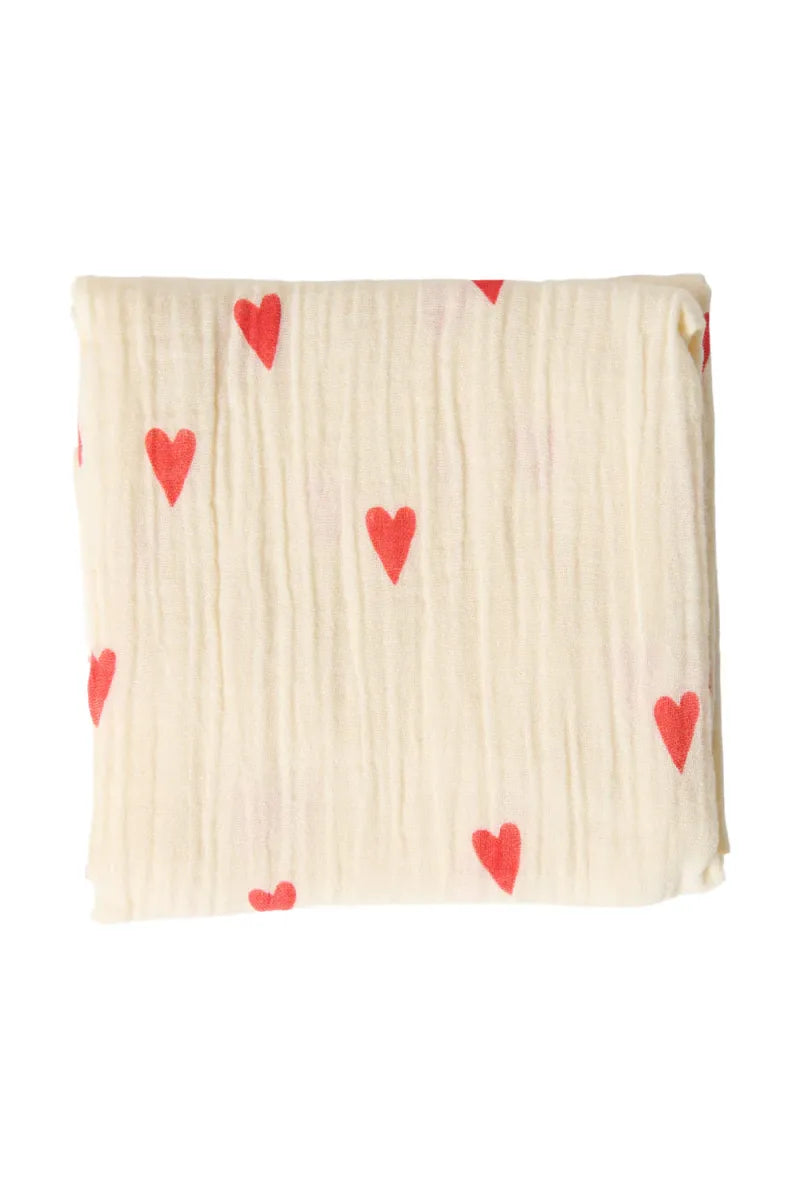 MUSLIN CLOTH 70X70 - natural hearts