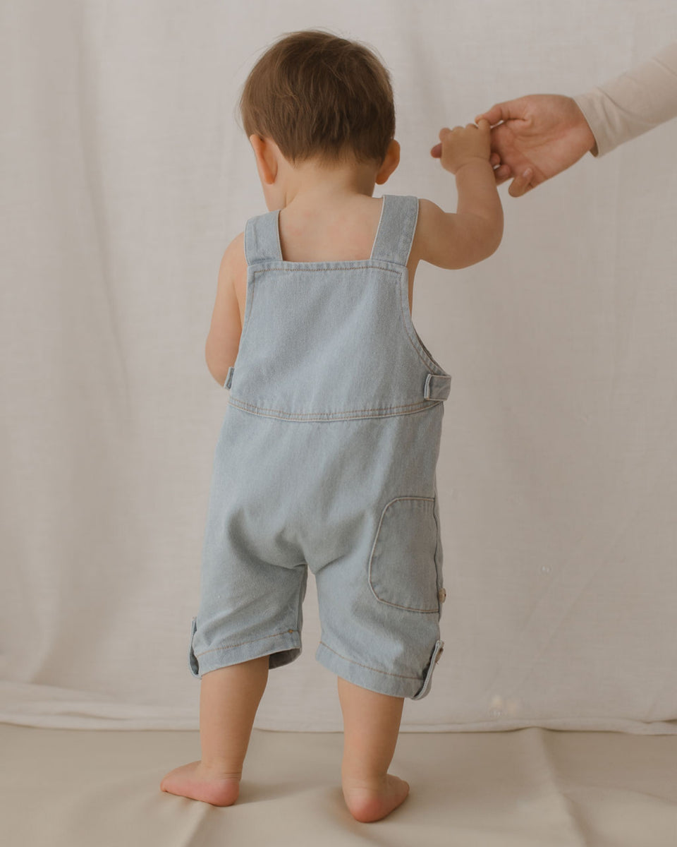 Denim Overall Shorts
