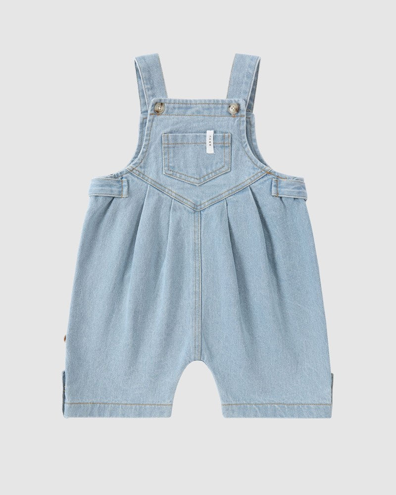 Denim Overall Shorts