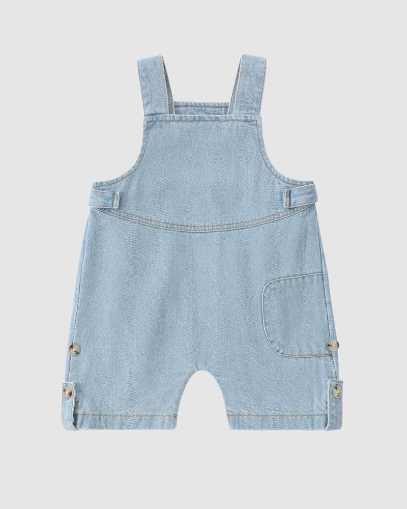 Denim Overall Shorts