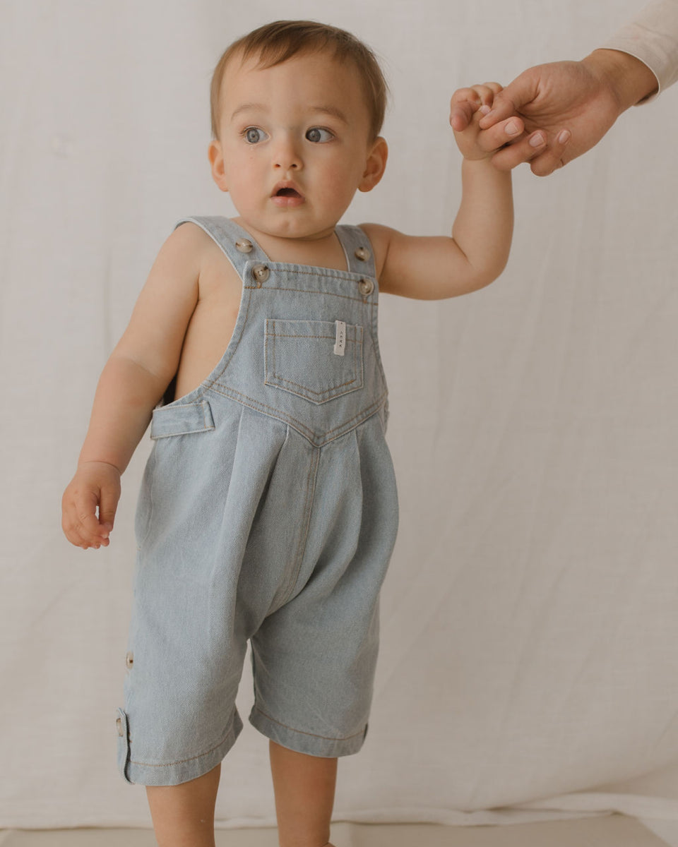 Denim Overall Shorts