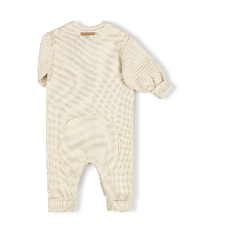 SNAP ONESIE WAFFLE - newborn