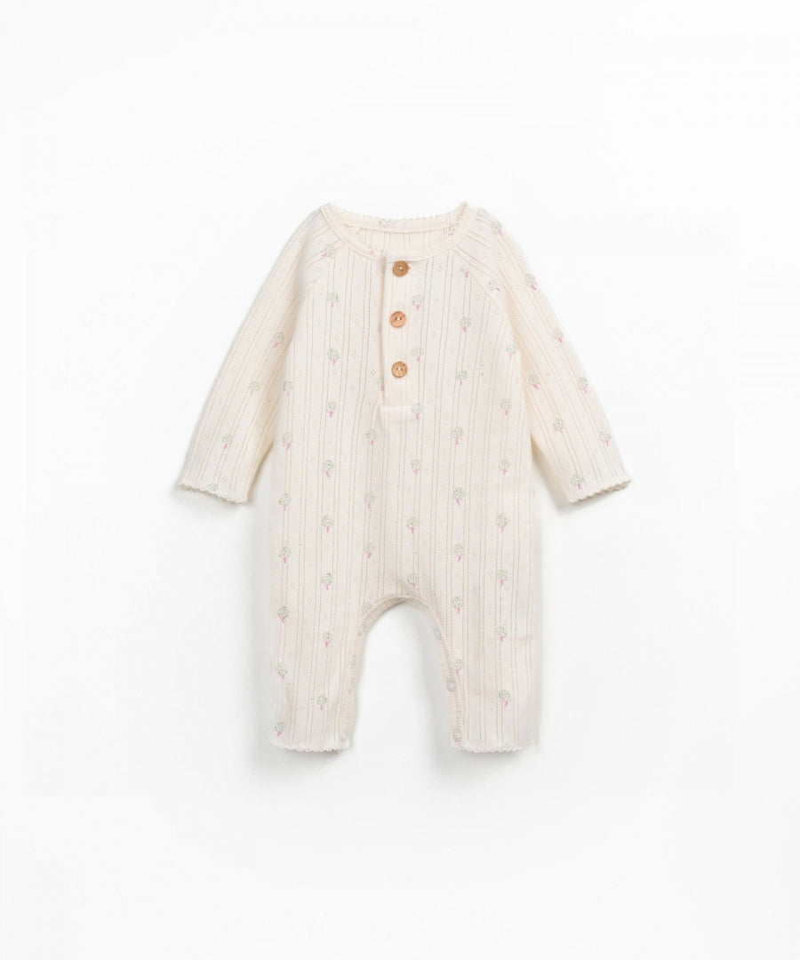 PRINTED AJOUR JUMPSUIT - baby girl