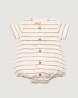 STRIPED RIB FLAMÉ JUMPSUIT - BABY