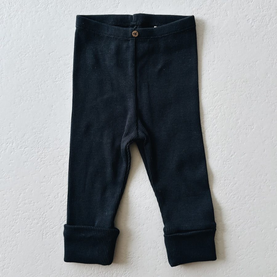 RIB LEGGING - COAL - last one 6m