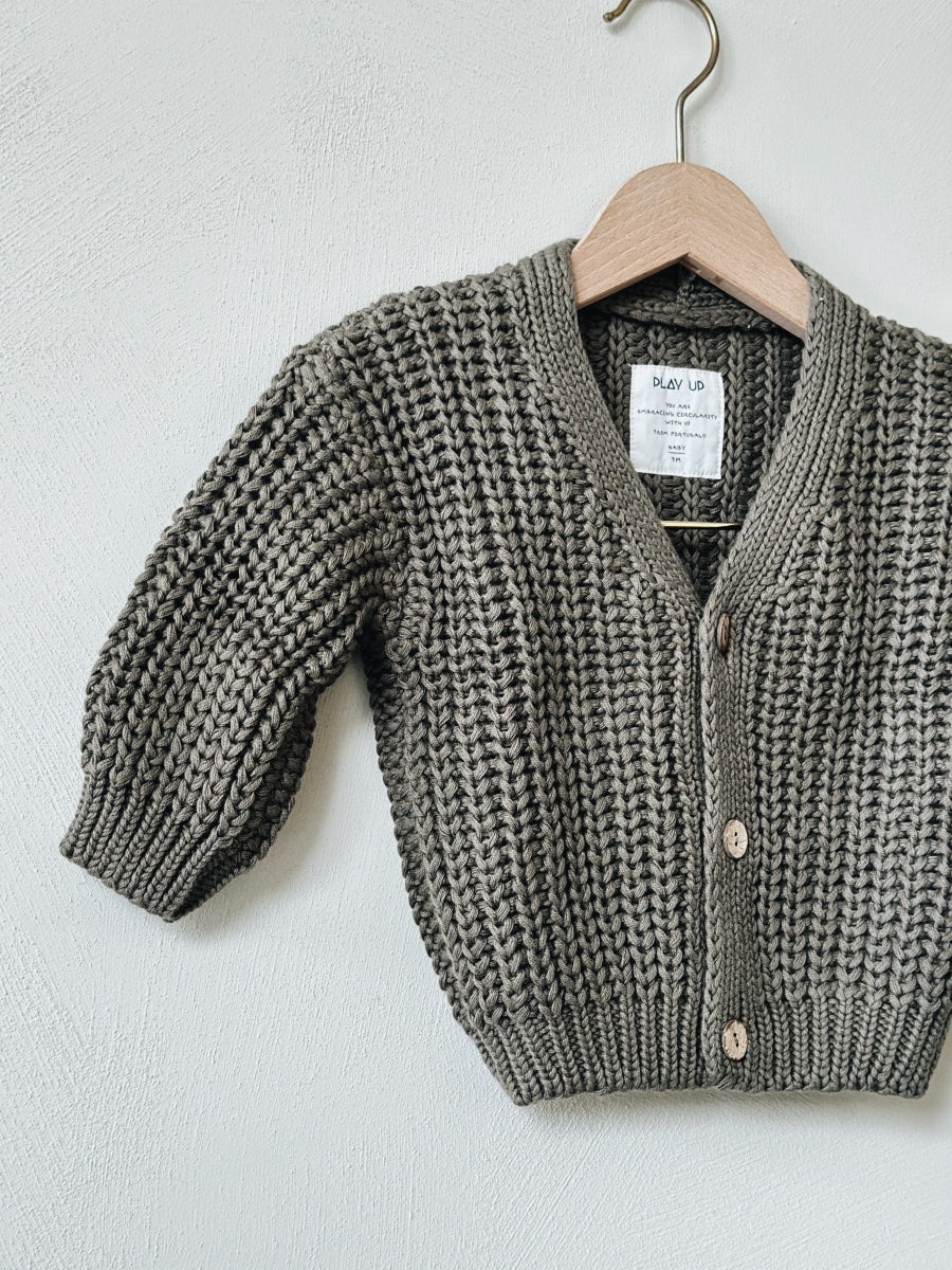 KNITTED CARDIGAN FOREST - 3m up to 3y