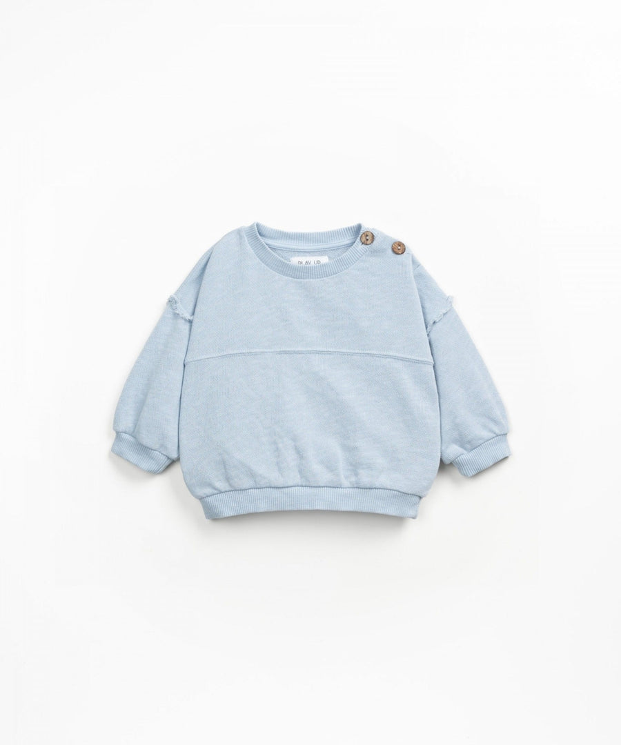 FLEECE SWEATER BLUE - baby boy