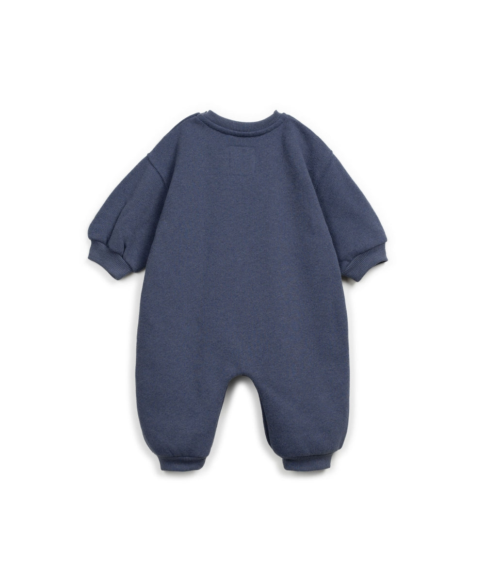 FLEECE JUMPSUIT - DARK BLUE