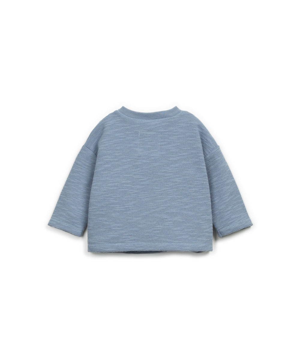 RIB LS T-SHIRT BABY BOY - BLUE