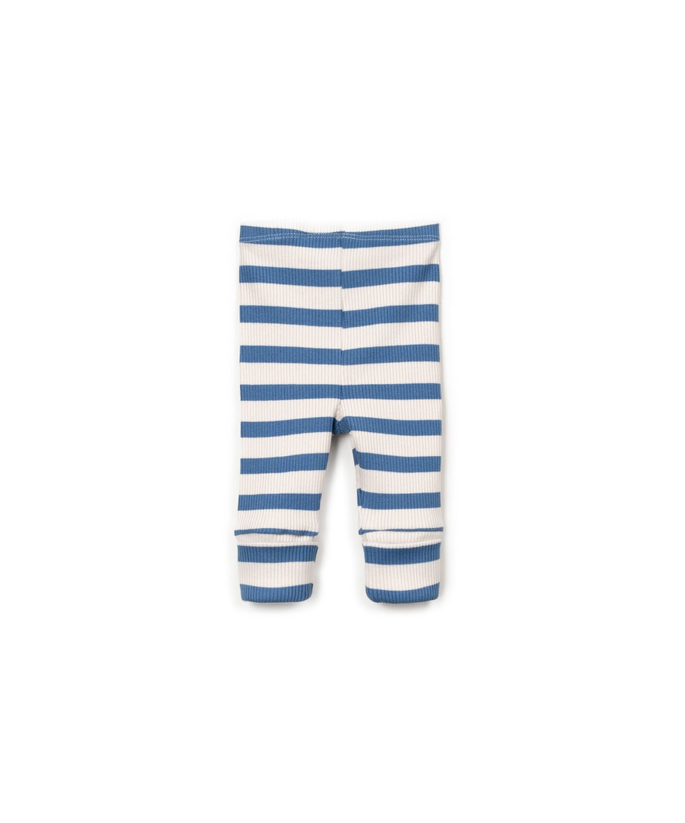 STRIPED RIB LEGGINGS - BABY