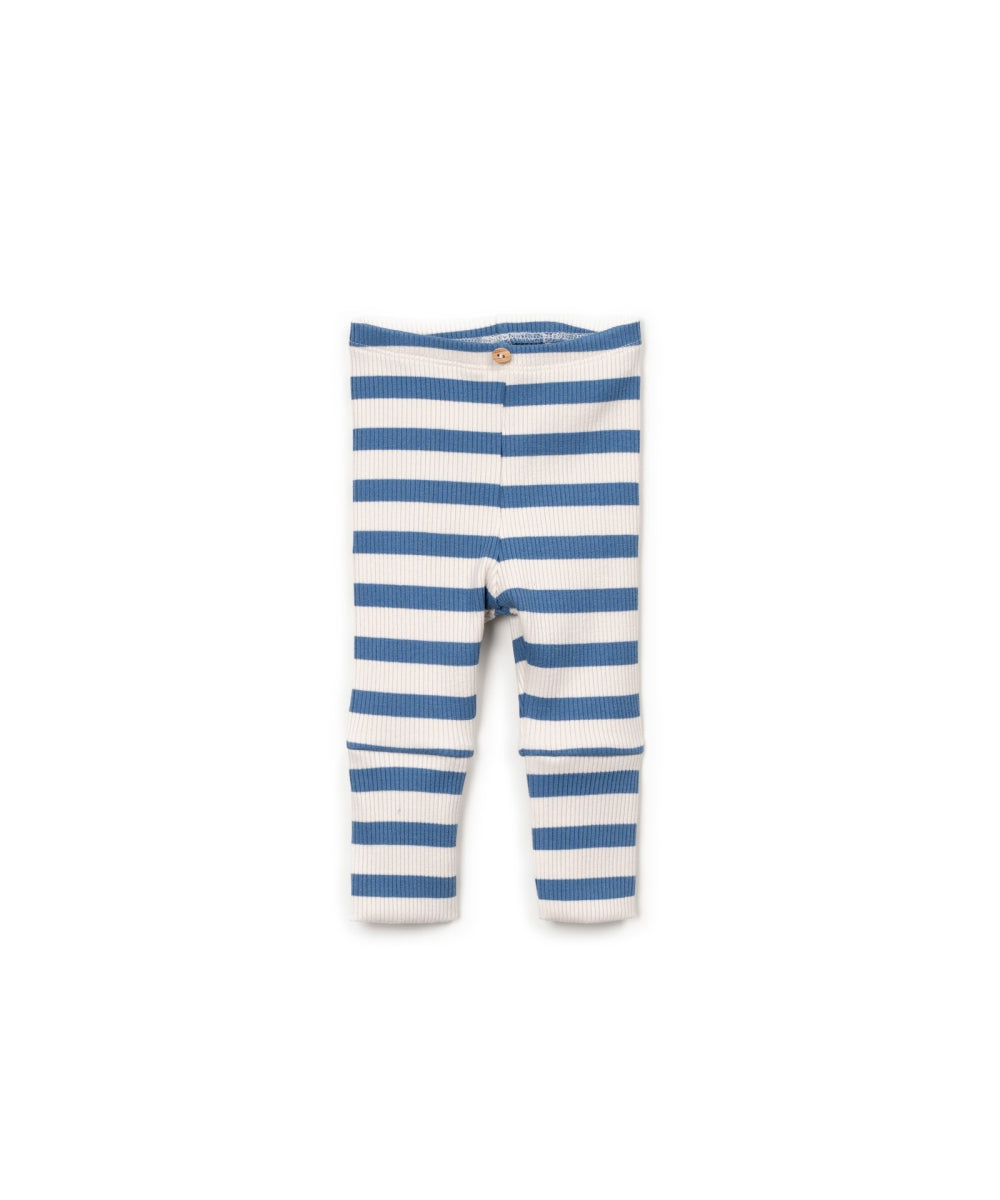 STRIPED RIB LEGGINGS - BABY