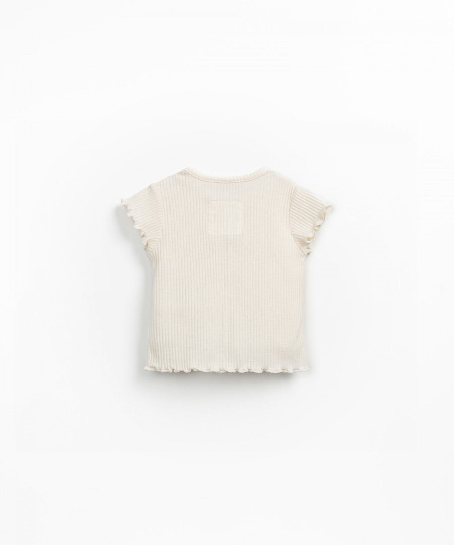 FLAMÉ RIB T-SHIRT - baby girl