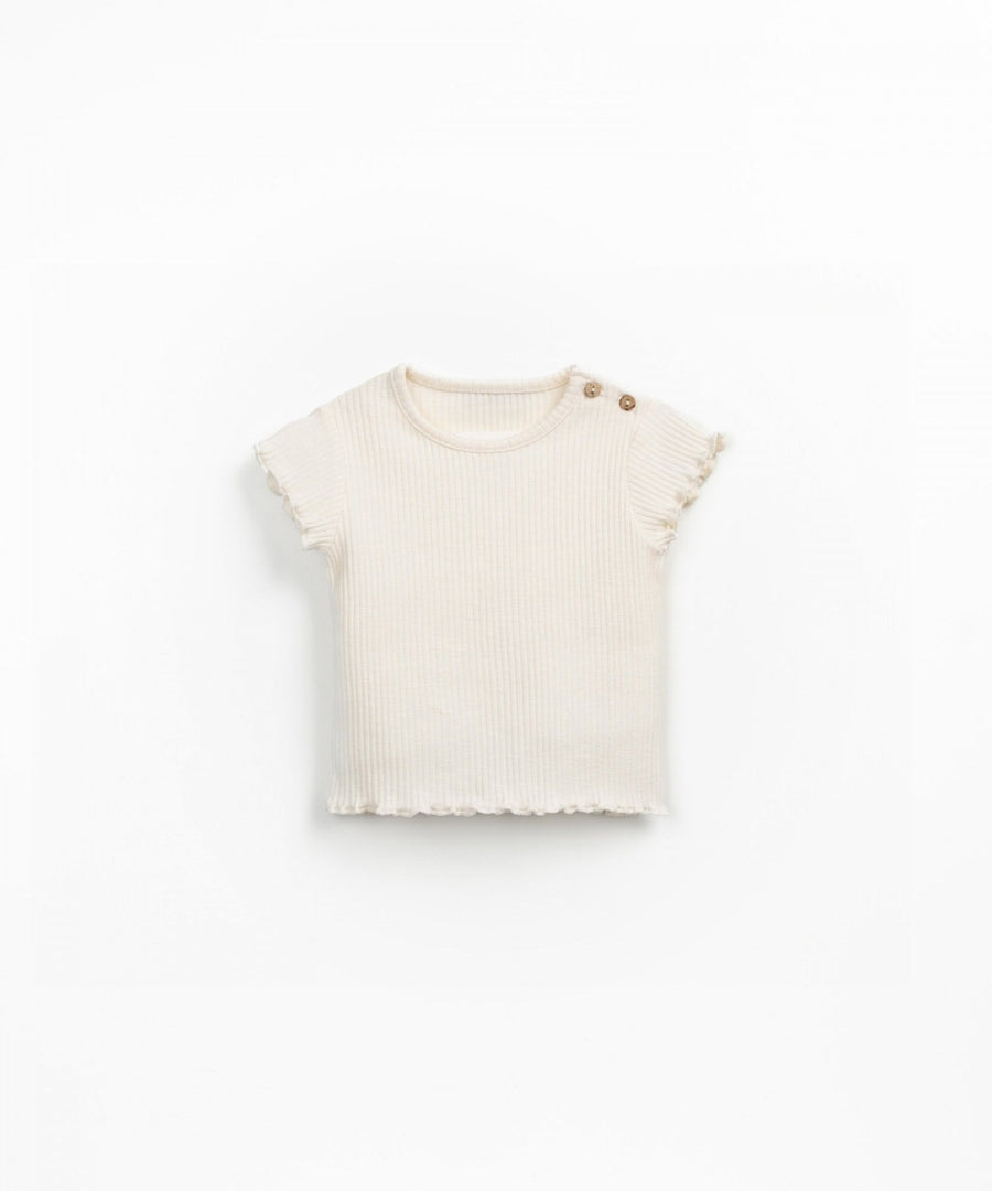 FLAMÉ RIB T-SHIRT - baby girl