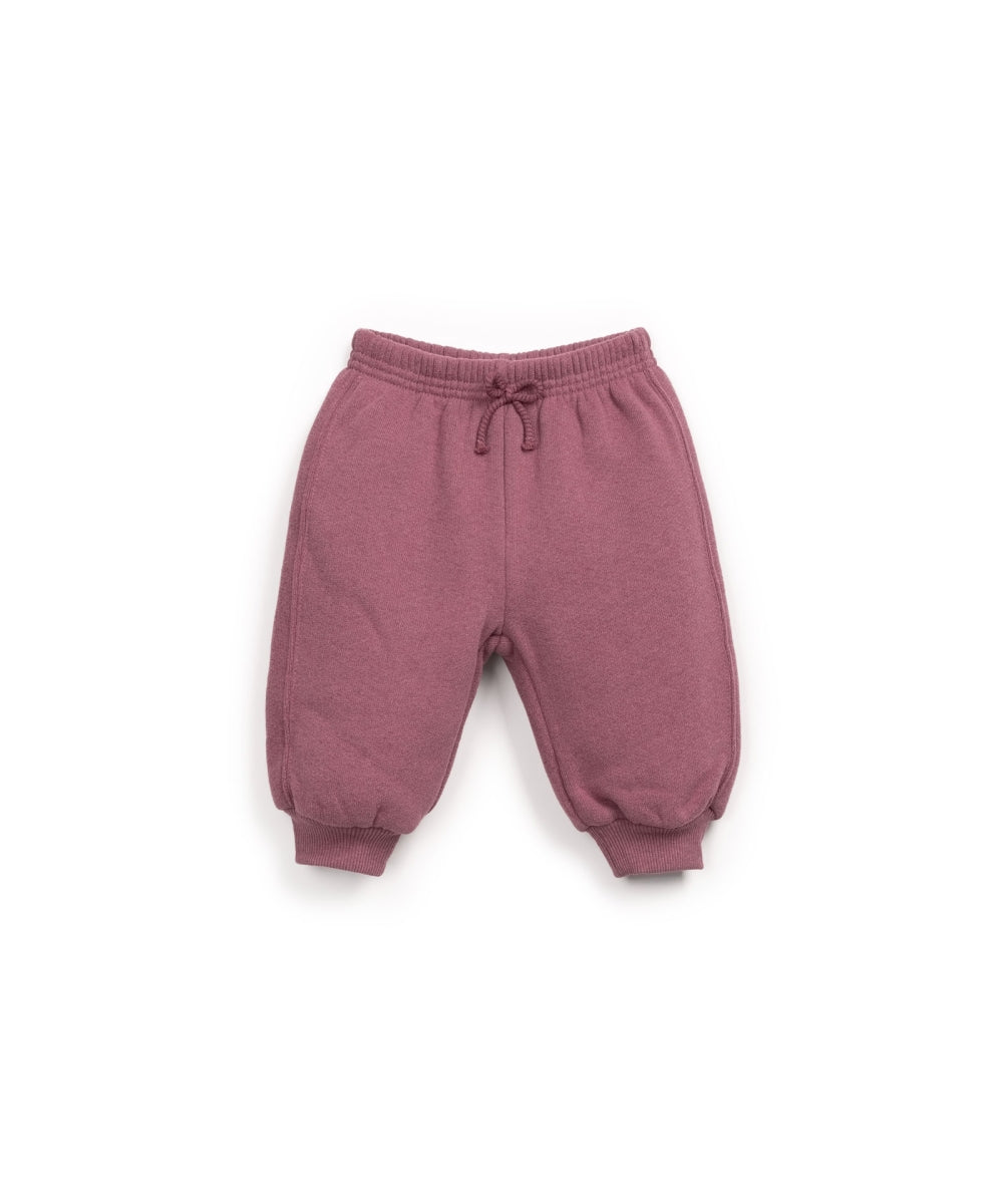 FLEECE TROUSERS BABY GIRL - BORDEAUX