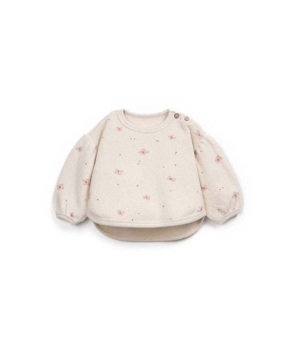 PRINTED JERSEY SWEATER - PENCIL