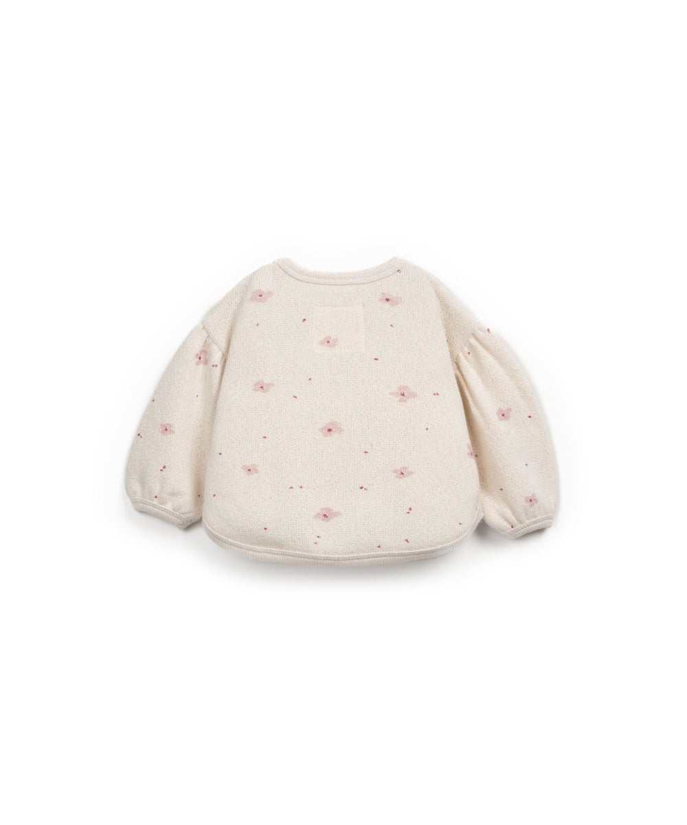 PRINTED JERSEY SWEATER - PENCIL