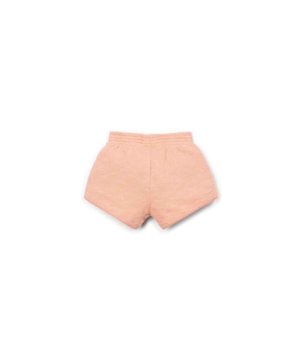 FLEECE SHORTS PEACH - BABY